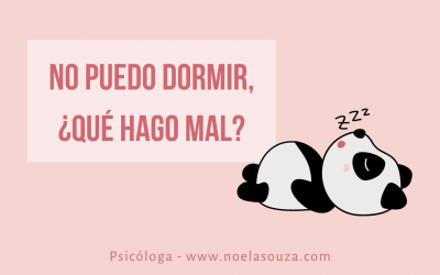 No puedo dormir, ¿qué hago mal?